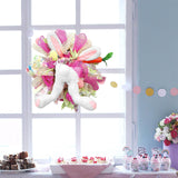 Maxbell Rabbit Garland Garden Farmhouse Indoor Outdoor Easter Door Wreath with Bunny Style B
