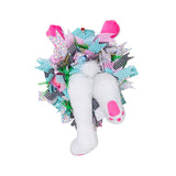 Maxbell Rabbit Garland Garden Farmhouse Indoor Outdoor Easter Door Wreath with Bunny Style C