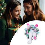 Maxbell Rabbit Garland Garden Farmhouse Indoor Outdoor Easter Door Wreath with Bunny Style C