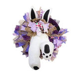 Maxbell Rabbit Garland Garden Farmhouse Indoor Outdoor Easter Door Wreath with Bunny Style D