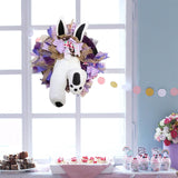 Maxbell Rabbit Garland Garden Farmhouse Indoor Outdoor Easter Door Wreath with Bunny Style D