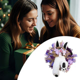 Maxbell Rabbit Garland Garden Farmhouse Indoor Outdoor Easter Door Wreath with Bunny Style D