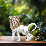 Maxbell Animal Statue Art Decorative Bookshelf Fireplace Indoor Desk Home Decoration Lion