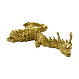 Maxbell Dragon Statue Small Brass Figurine for Living Room Office Table Centerpieces