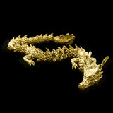 Maxbell Dragon Statue Small Brass Figurine for Living Room Office Table Centerpieces