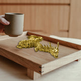 Maxbell Dragon Statue Small Brass Figurine for Living Room Office Table Centerpieces
