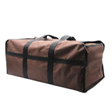 Maxbell Firewood Holder for Camping BBQ Barbecue with Handles Fireplace Wood Carrier brown