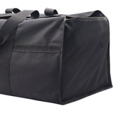 Maxbell Firewood Holder for Camping BBQ Barbecue with Handles Fireplace Wood Carrier black