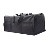 Maxbell Firewood Holder for Camping BBQ Barbecue with Handles Fireplace Wood Carrier black