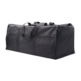 Maxbell Firewood Holder for Camping BBQ Barbecue with Handles Fireplace Wood Carrier black