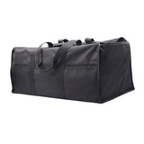 Maxbell Firewood Holder for Camping BBQ Barbecue with Handles Fireplace Wood Carrier black