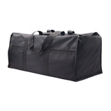 Maxbell Firewood Holder for Camping BBQ Barbecue with Handles Fireplace Wood Carrier black