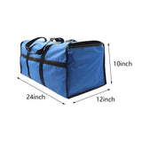 Maxbell Firewood Holder for Camping BBQ Barbecue with Handles Fireplace Wood Carrier blue