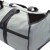 Maxbell Firewood Holder for Camping BBQ Barbecue with Handles Fireplace Wood Carrier grey