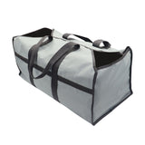 Maxbell Firewood Holder for Camping BBQ Barbecue with Handles Fireplace Wood Carrier grey