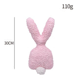 Easter Bunny Plush Toy Pillow Office Children Bed Home Rabbit Stuffed Animal Pink