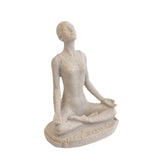 Maxbell Yoga Statue Figurine Resin Resin Abstract Figurine for Cabinet Studio Office