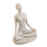 Maxbell Yoga Statue Figurine Resin Resin Abstract Figurine for Cabinet Studio Office