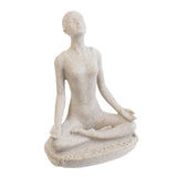 Maxbell Yoga Statue Figurine Resin Resin Abstract Figurine for Cabinet Studio Office