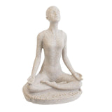 Maxbell Yoga Statue Figurine Resin Resin Abstract Figurine for Cabinet Studio Office