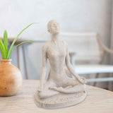 Maxbell Yoga Statue Figurine Resin Resin Abstract Figurine for Cabinet Studio Office