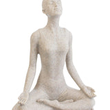 Maxbell Yoga Statue Figurine Resin Resin Abstract Figurine for Cabinet Studio Office