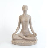 Maxbell Yoga Statue Figurine Resin Resin Abstract Figurine for Cabinet Studio Office