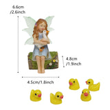 Maxbell Fairy Statue Gift Miniature Figurine for Courtyard Terrarium Micro Landscape