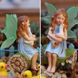 Maxbell Fairy Statue Gift Miniature Figurine for Courtyard Terrarium Micro Landscape
