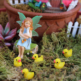 Maxbell Fairy Statue Gift Miniature Figurine for Courtyard Terrarium Micro Landscape