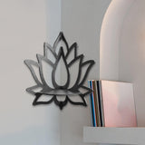 Maxbell Corner Shelf Display Lotus Flower Corner Shelf for Bedroom Gift Women Office