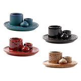 Maxbell 4 in 1 Incense Burner Candles Holder Desk Meditation Sage Palo Santo Holder