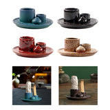 Maxbell 4 in 1 Incense Burner Candles Holder Desk Meditation Sage Palo Santo Holder