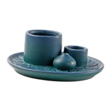 Maxbell 4 in 1 Incense Burner Candles Holder Desk Meditation Sage Palo Santo Holder