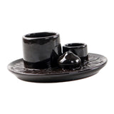 Maxbell 4 in 1 Incense Burner Candles Holder Desk Meditation Sage Palo Santo Holder