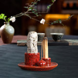 Maxbell 4 in 1 Incense Burner Candles Holder Desk Meditation Sage Palo Santo Holder