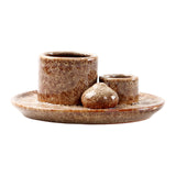 Maxbell 4 in 1 Incense Burner Candles Holder Desk Meditation Sage Palo Santo Holder