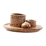 Maxbell 4 in 1 Incense Burner Candles Holder Desk Meditation Sage Palo Santo Holder