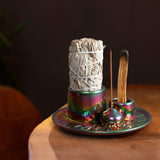 Maxbell 4 in 1 Incense Burner Candle Holder Housewarming Yoga SAGE Palo Santo Holder