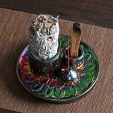 Maxbell 4 in 1 Incense Burner Candle Holder Housewarming Yoga SAGE Palo Santo Holder