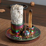 Maxbell 4 in 1 Incense Burner Candle Holder Housewarming Yoga SAGE Palo Santo Holder