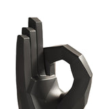 Maxbell Hand Statue Abstract Art Finger Sculpture Decor for Shelf TV Cabinet Bedroom Style A