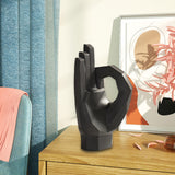 Maxbell Hand Statue Abstract Art Finger Sculpture Decor for Shelf TV Cabinet Bedroom Style A