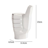 Maxbell Hand Statue Abstract Art Finger Sculpture Decor for Shelf TV Cabinet Bedroom Style B