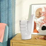 Maxbell Hand Statue Abstract Art Finger Sculpture Decor for Shelf TV Cabinet Bedroom Style B