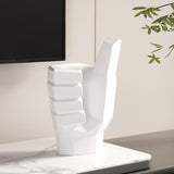 Maxbell Hand Statue Abstract Art Finger Sculpture Decor for Shelf TV Cabinet Bedroom Style B