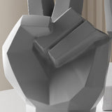 Maxbell Hand Statue Abstract Art Finger Sculpture Decor for Shelf TV Cabinet Bedroom Style C