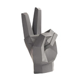 Maxbell Hand Statue Abstract Art Finger Sculpture Decor for Shelf TV Cabinet Bedroom Style C