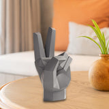 Maxbell Hand Statue Abstract Art Finger Sculpture Decor for Shelf TV Cabinet Bedroom Style C