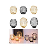 Maxbell Metal Cage Candlestick Hollow Out Candelabra Home Party Pillar Candle Holder 15cmx15cm Golden